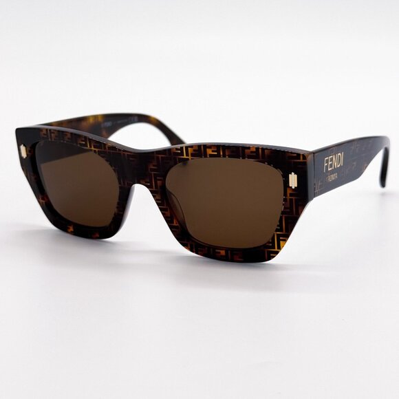 Fendi Accessories - NEW FENDI SUNGLASSES FE40100I 55E HAVANA WOMEN EYEWEAR